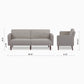 Moreno Convertible Sofa - Faux Linen