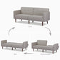 Moreno Convertible Sofa - Faux Linen