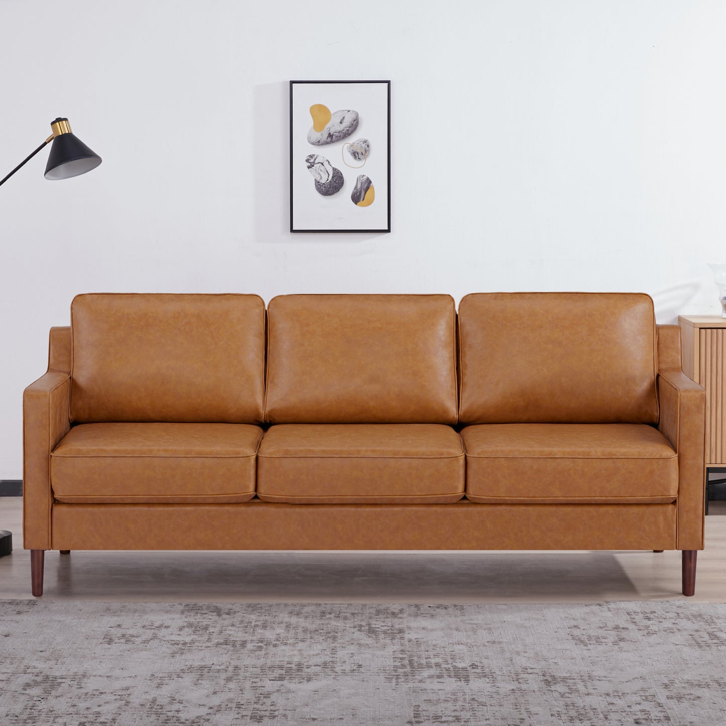 Sedona 3-Seater Sofa - Faux Leather