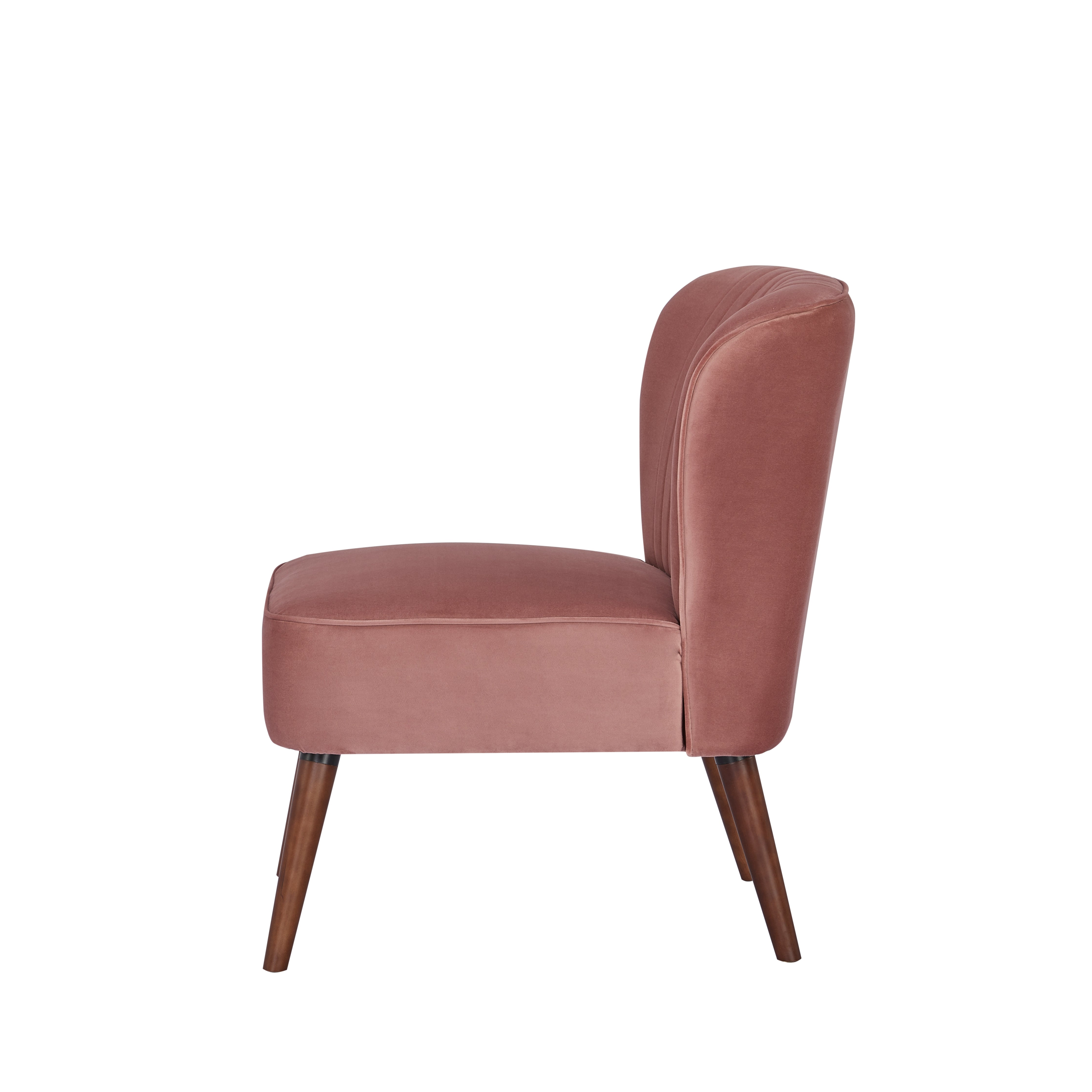 Armless best sale velvet chair