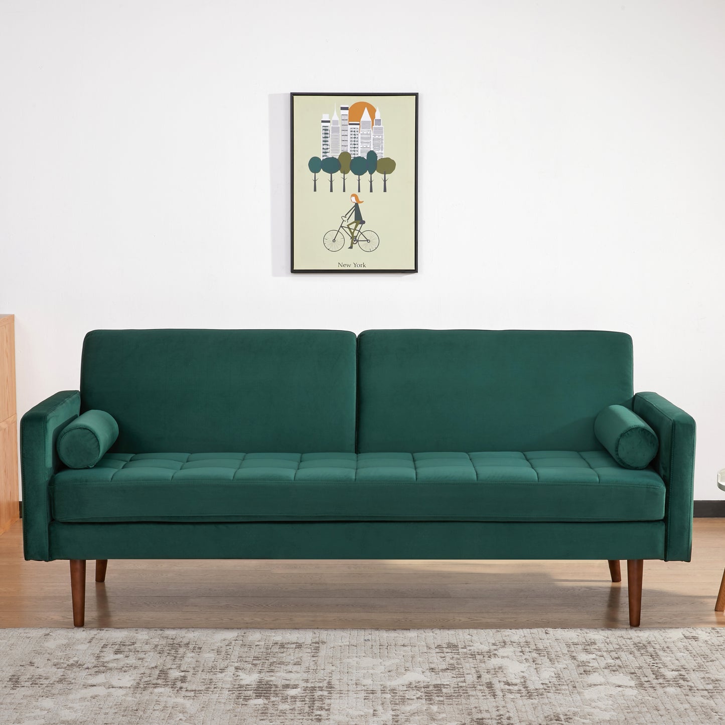 Portland Convertible Sofa - Velvet