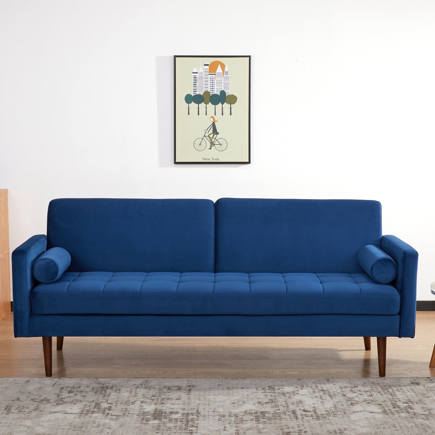 Portland Convertible Sofa - Velvet