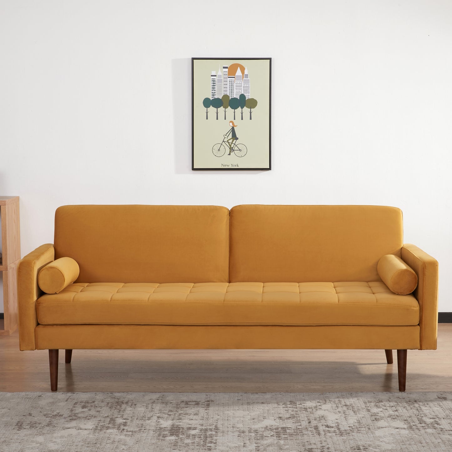 Portland Convertible Sofa - Velvet